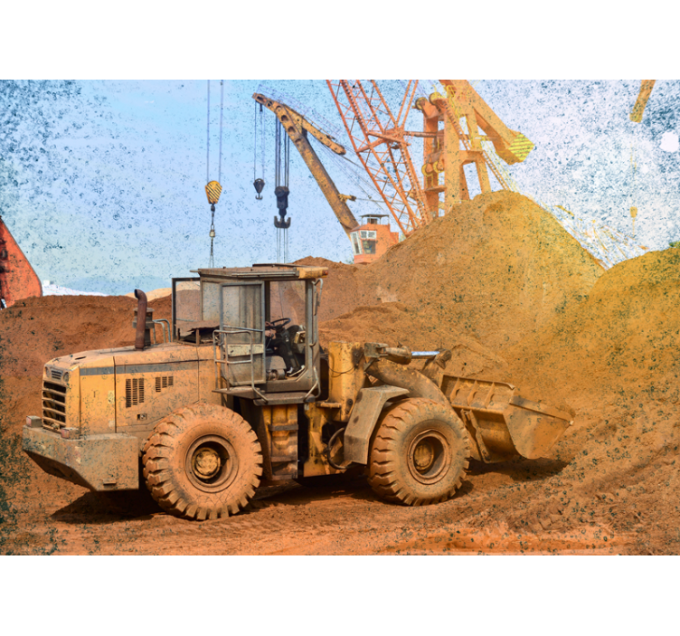 Fototapeta moto stavebný nakladač - Tenstickers