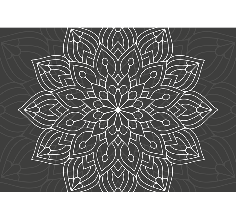 fototapety mandala zložitý kvetinový vzor - Tenstickers