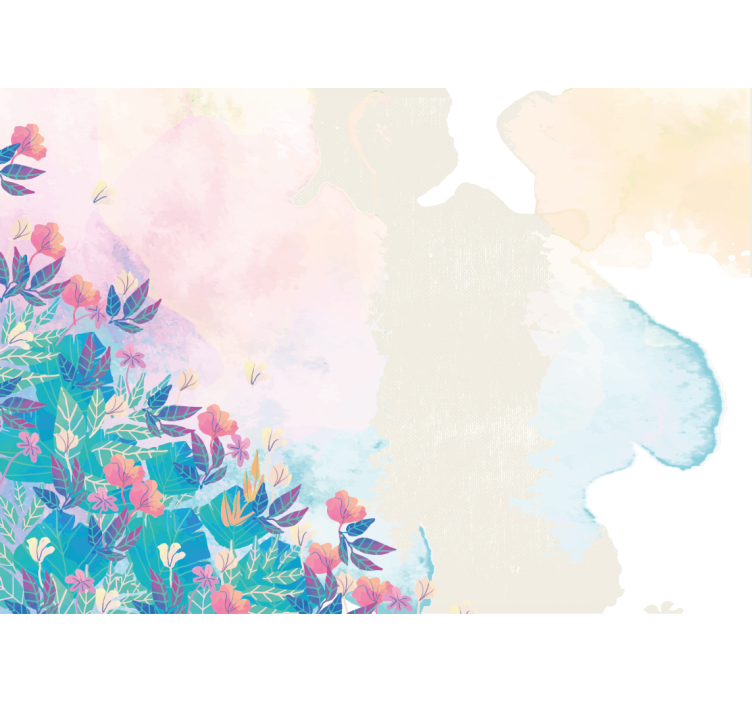 abstraktné fototapety živý kvetinový splash - Tenstickers