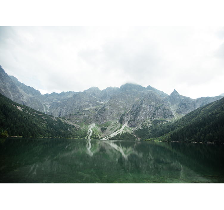 Krajinka fototapety magnificent mountain reflection - Tenstickers