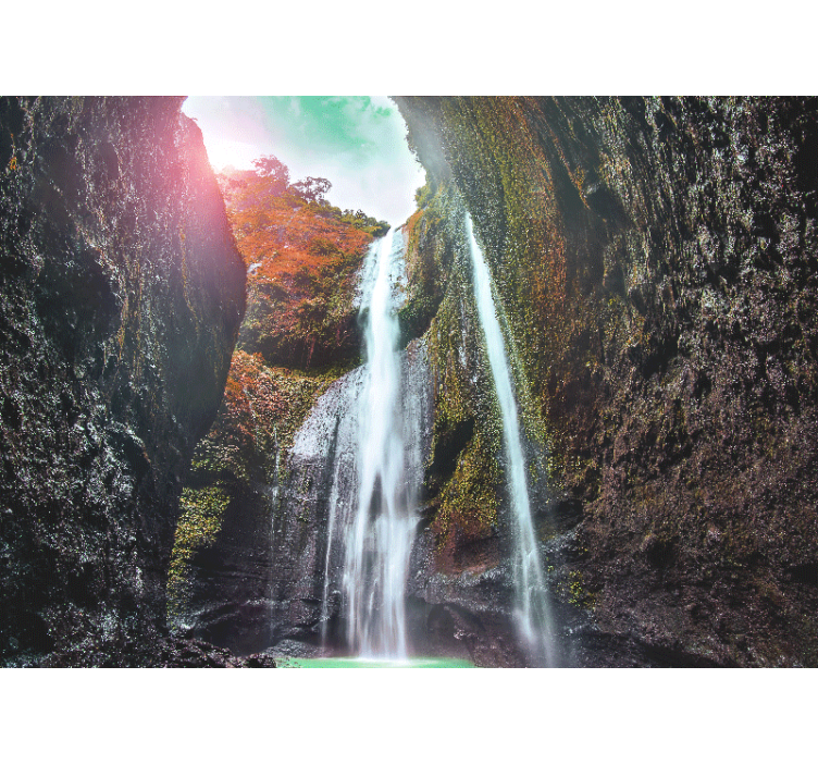 Fototapeta vodopád majestátne kaskádové scenérie - Tenstickers