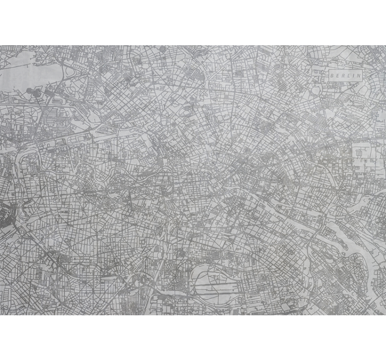 Berlín fototapeta podrobná mapa berlína - Tenstickers