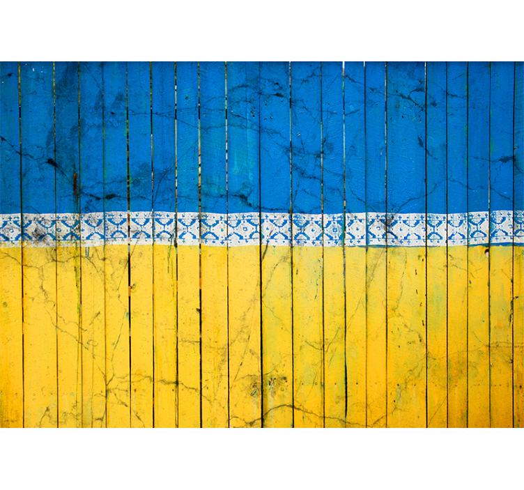 Fototapety na stenu mesta s dreveným vzorom - Tenstickers