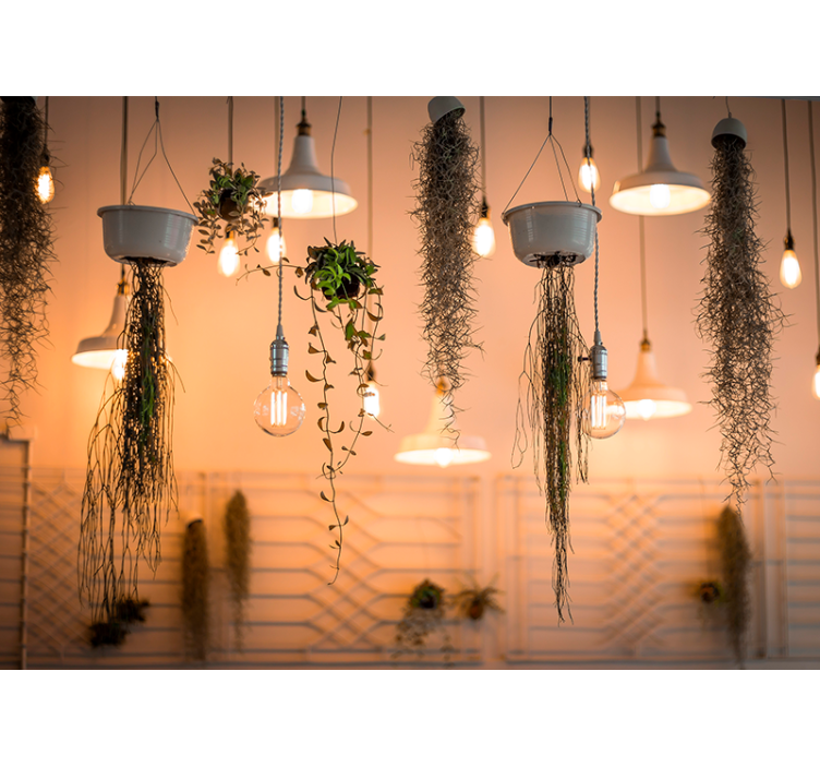 Fototapety na stenu priroda závesné zelené akcenty - Tenstickers