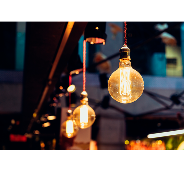 Rôzne fototapety textúry a vzory vintage svietidlo - Tenstickers