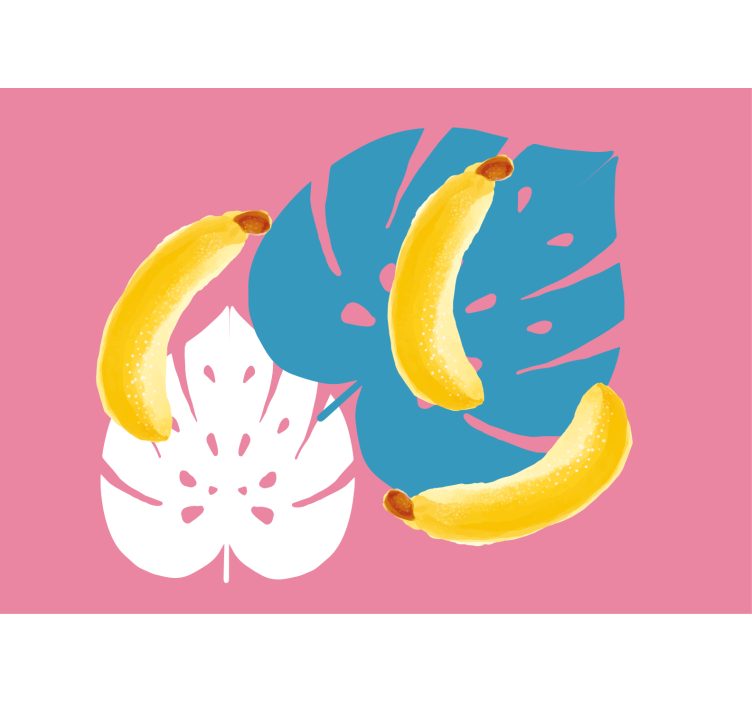 Rôzne fototapety kvety banány a listy - Tenstickers