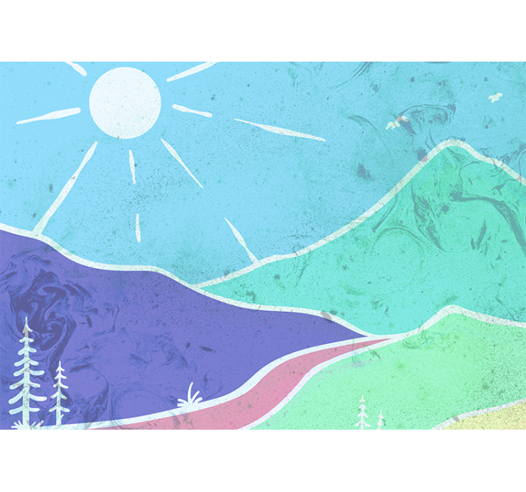 Krajinka fototapety horská krajinná scéna - Tenstickers