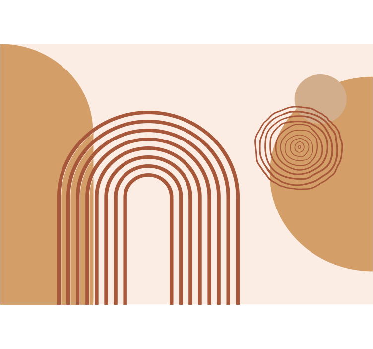 Abstraktné fototapety geometrické zakrivené línie - Tenstickers