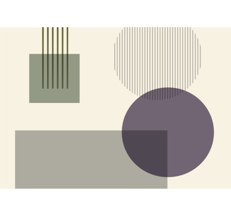 Abstraktné fototapety hra geometrických tvarov - Tenstickers