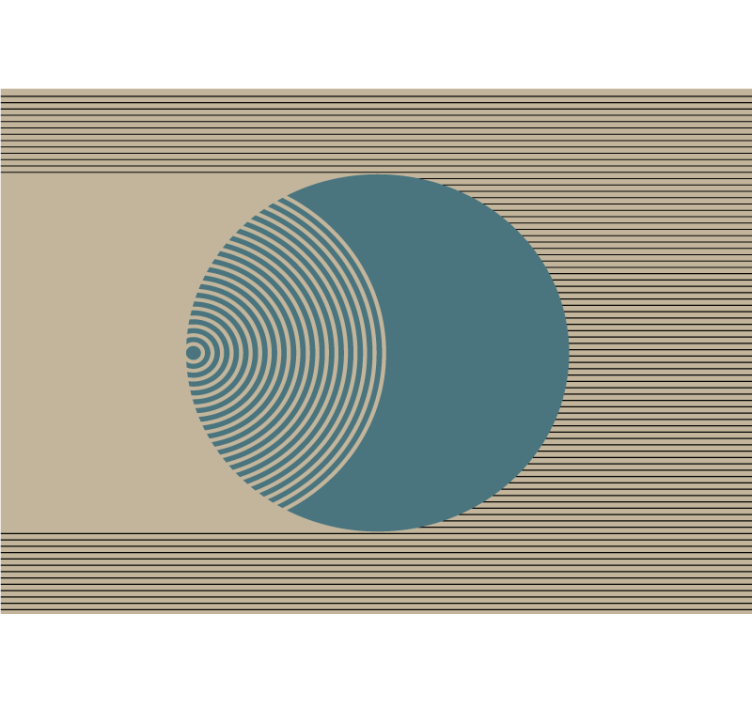 abstraktné fototapety geometrický kruhový vzor - Tenstickers