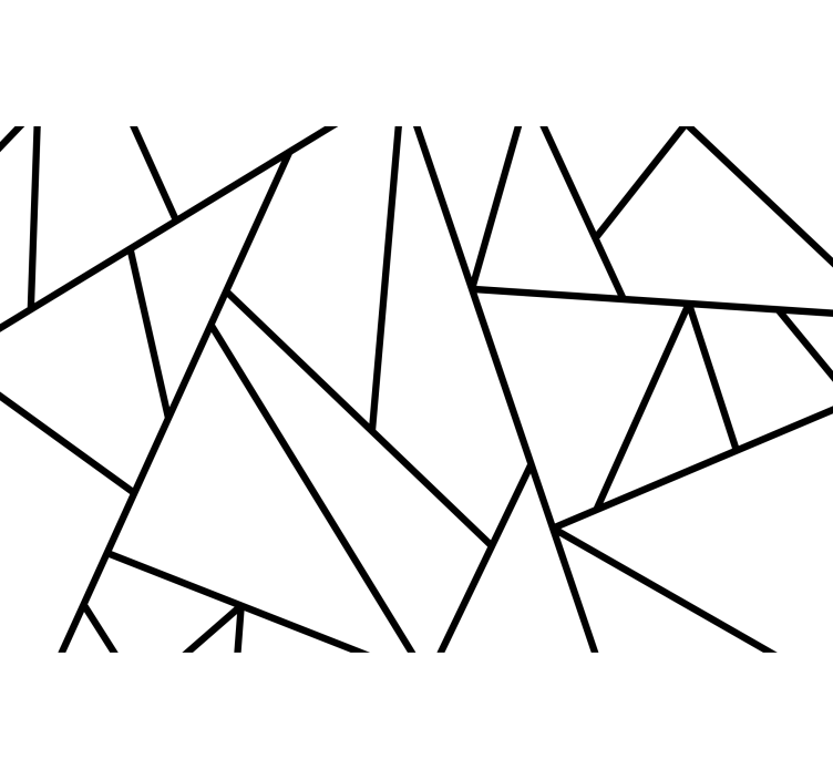 Abstraktné fototapety geometrické čierne línie - Tenstickers