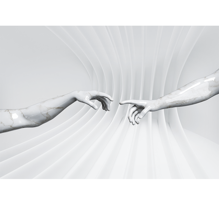 Umelecké fototapety dotyk mramorových rúk - Tenstickers