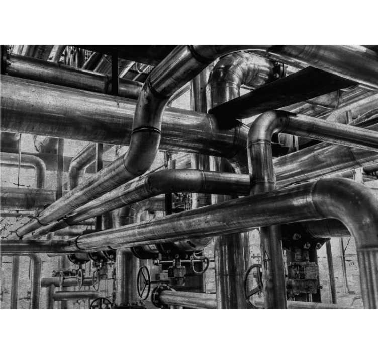 Fototapeta textura priemyselné potrubné vzory - Tenstickers