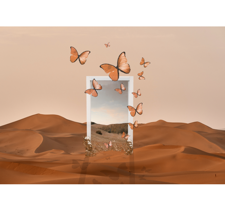 fototapety na stenu priroda lietajúce motýle - Tenstickers