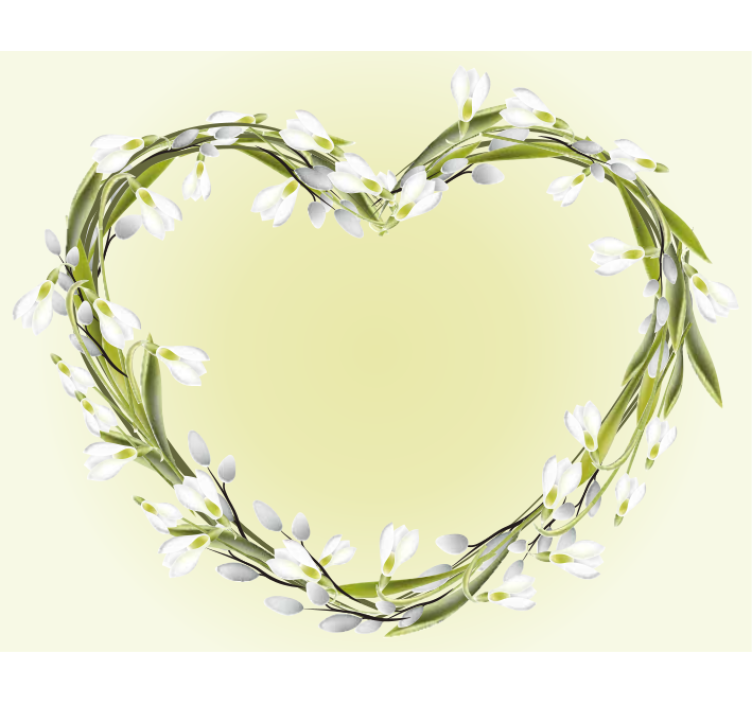 Fototapeta kvety srdcové kvety - Tenstickers