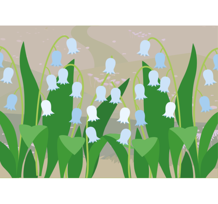 Fototapeta kvety jemné kvety v rozkvete - Tenstickers