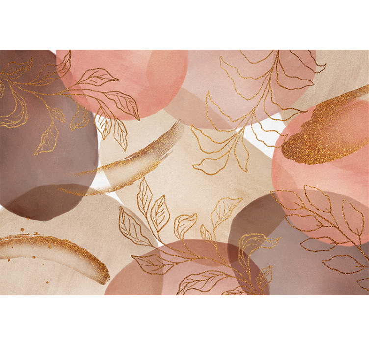 fototapeta do kúpeľňe okrasný kvetinový vzor - Tenstickers