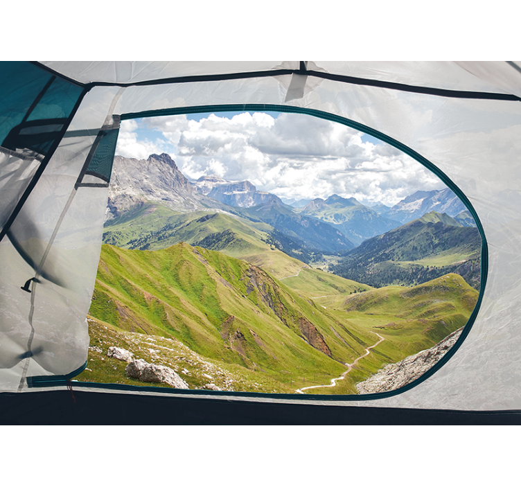 Krajinka fototapety zelené horské krajiny - Tenstickers