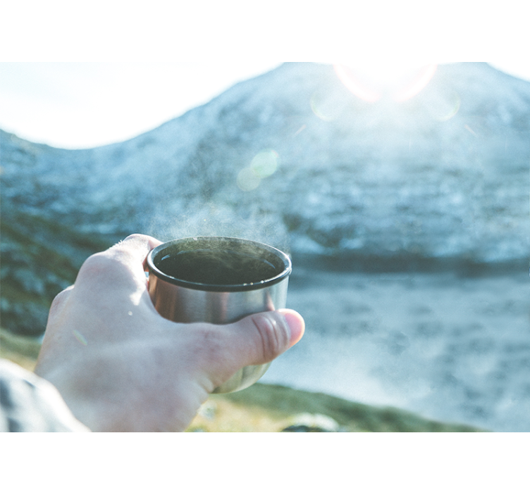 Fototapety ľudia ruka s nápojom - Tenstickers