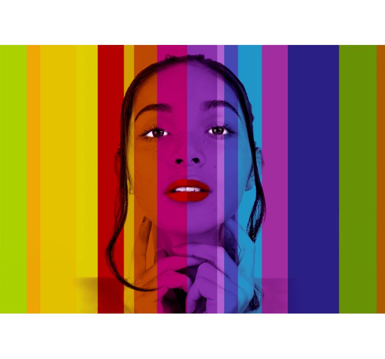 Umelecké fototapety farebné portréty - Tenstickers