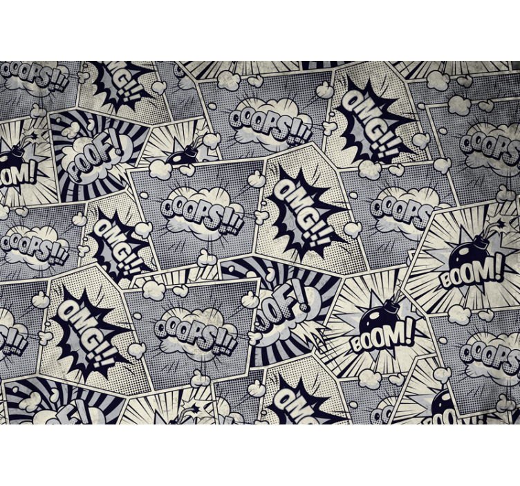 mestské umenie fototapety komické zvukové efekty - Tenstickers