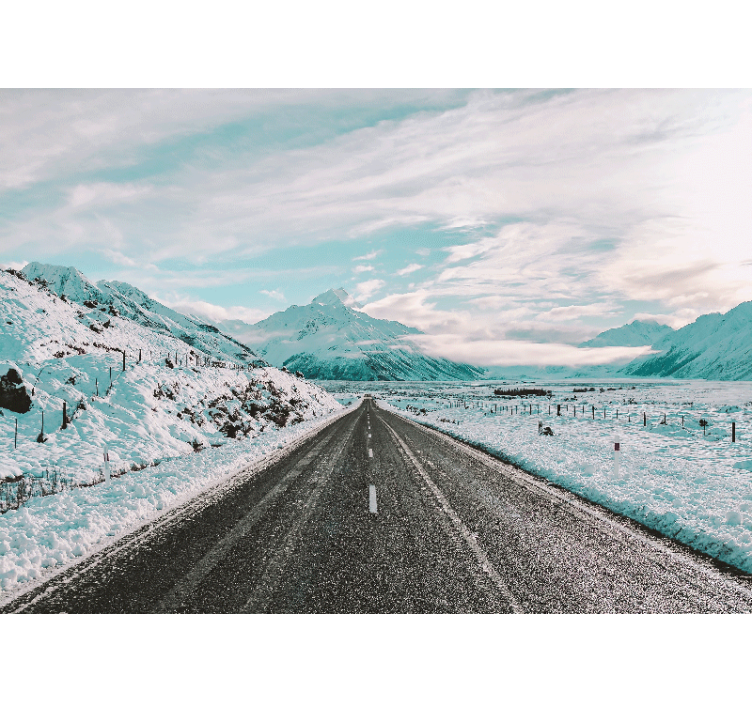 Krajinka fototapety Ľadový horský chodník - Tenstickers