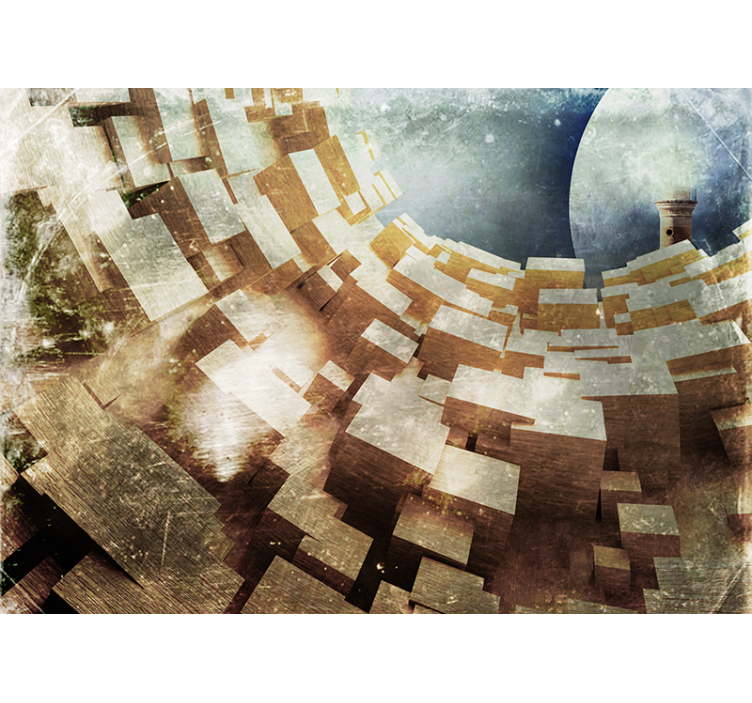 Abstraktné fototapety geometrická štruktúra formovania - Tenstickers