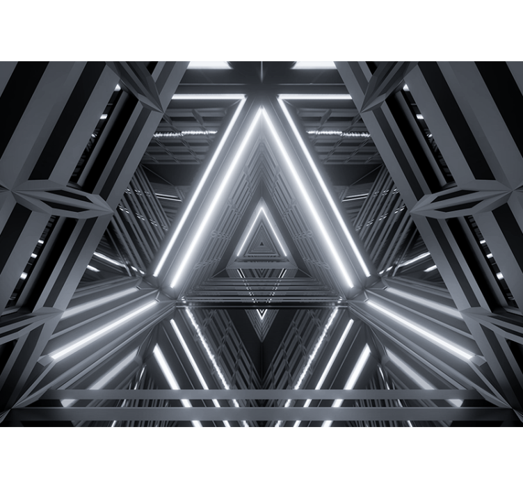 Abstraktné fototapety trojuholníkový luminescenčný vzor - Tenstickers