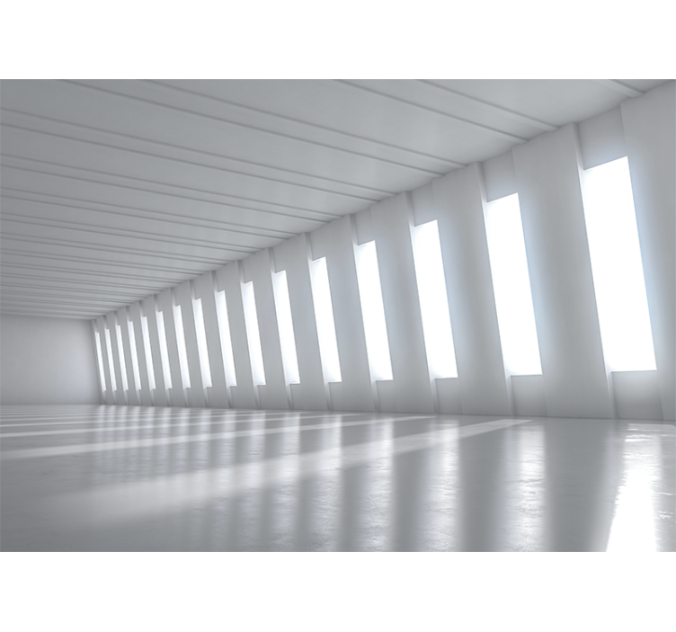 Fototapety 3d minimalistický jasný priestor - Tenstickers