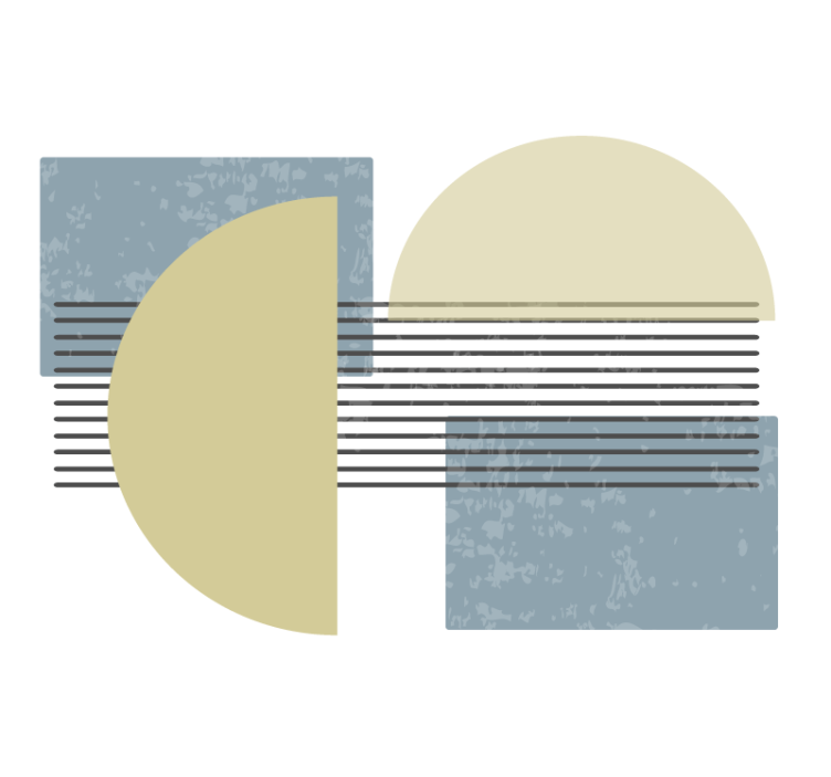 Umelecké fototapety usporiadanie geometrických tvarov - Tenstickers