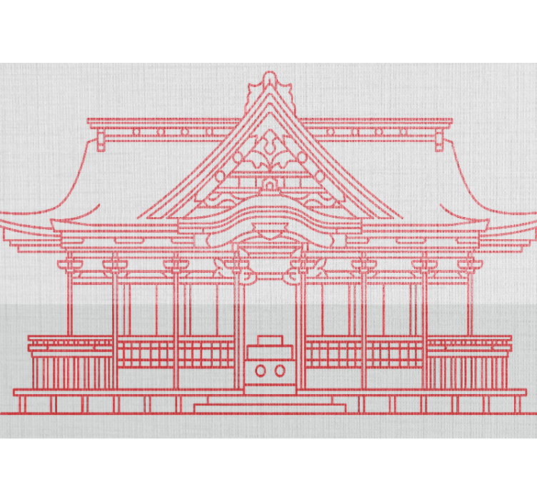 Fototapety na stenu mesta japonskej architektúry - Tenstickers