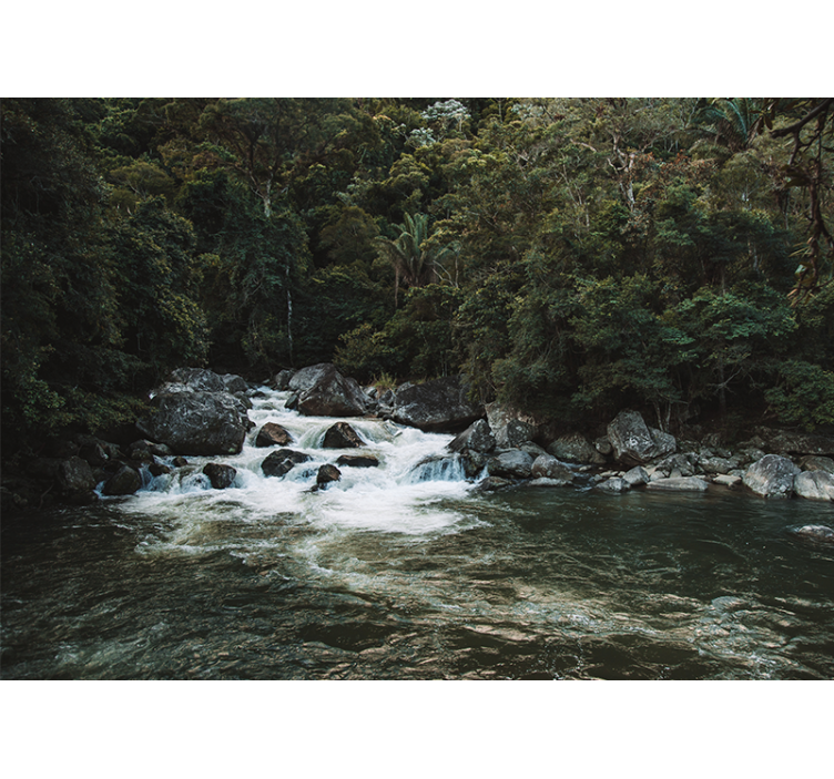 fototapety na stenu priroda pokojná riečna scéna - Tenstickers