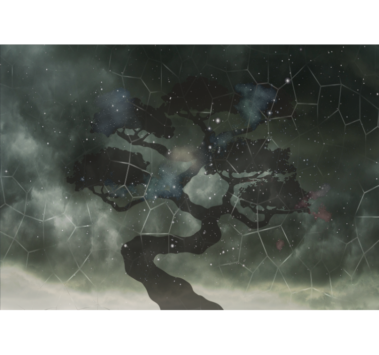 Fototapety vesmír silueta nebeského stromu - Tenstickers