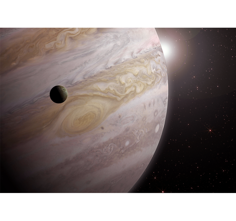 fototapety vesmír jupiter a mesiac - Tenstickers