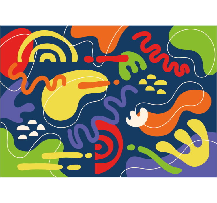 Abstraktné fototapety dynamické farebné vlny - Tenstickers