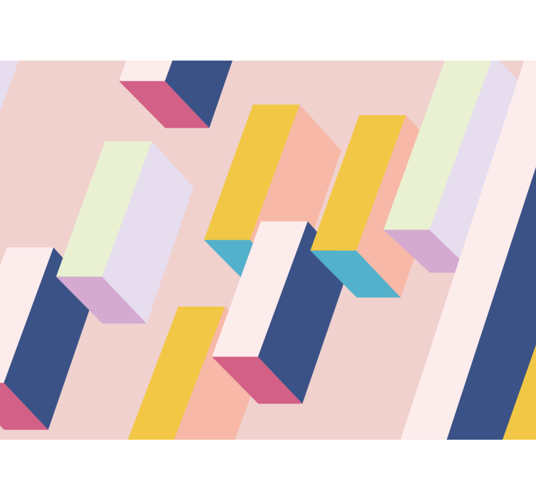 Abstraktné fototapety geometrické blokové usporiadanie - Tenstickers