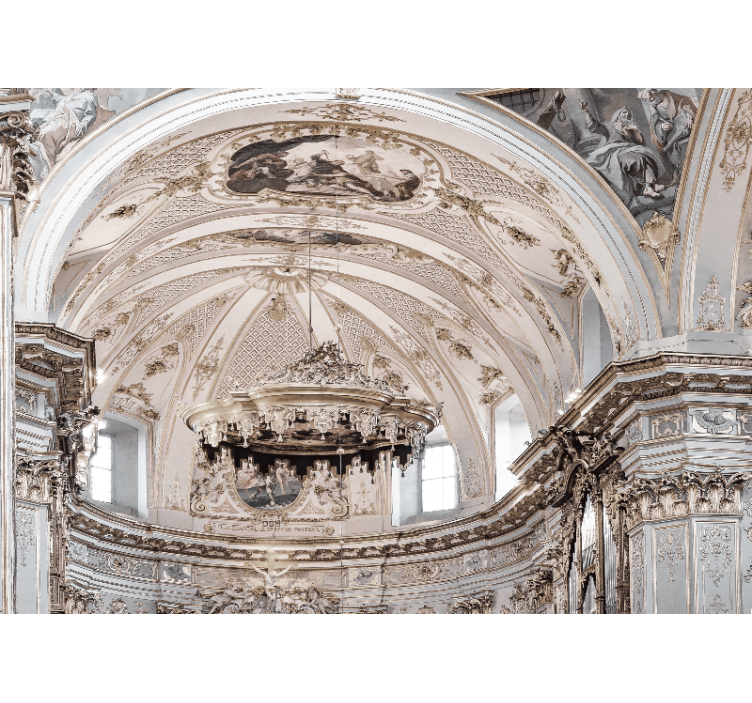 Klasicke umenie fototapety s ozdobným stropom - Tenstickers