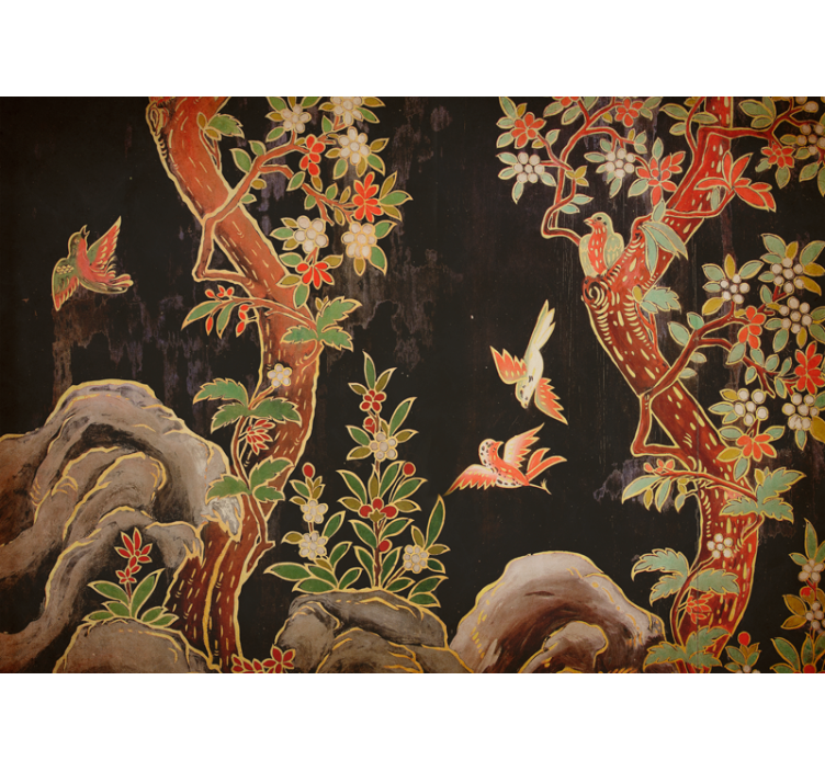 Fototapety so zvieratami tropická scéna s vtákmi - Tenstickers