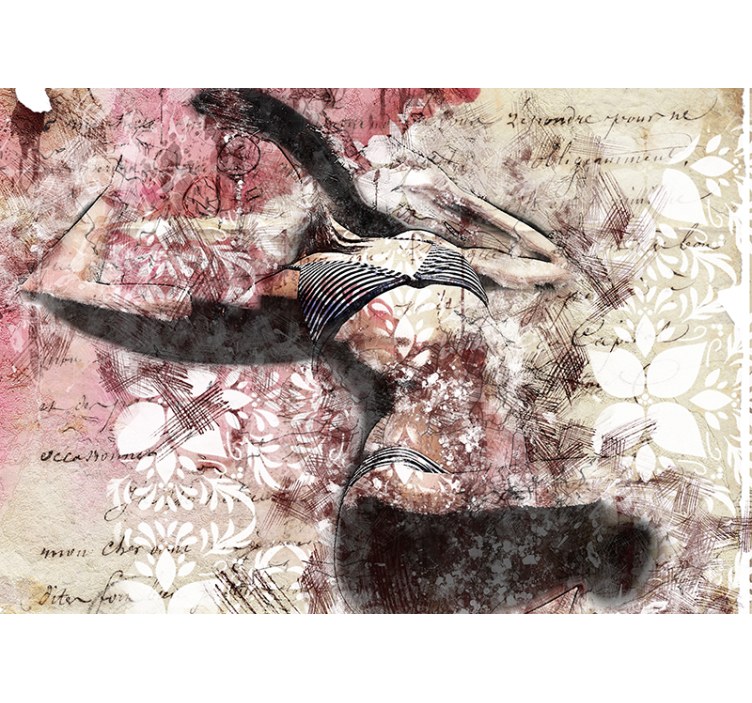 Fototapeta láska elegantný tanec v pohybe - Tenstickers