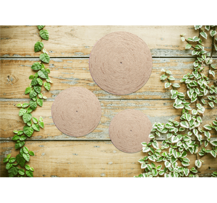 Prírodné "boho" dekorácie abstraktné nástenné fototapeta - Tenstickers