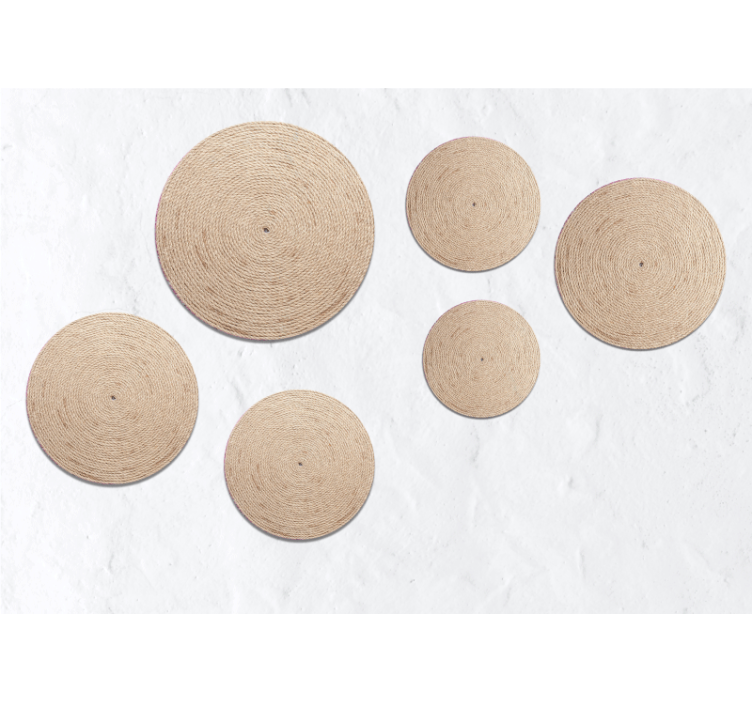 Rôzne fototapety textúry a vzory prírodné kruhy - Tenstickers