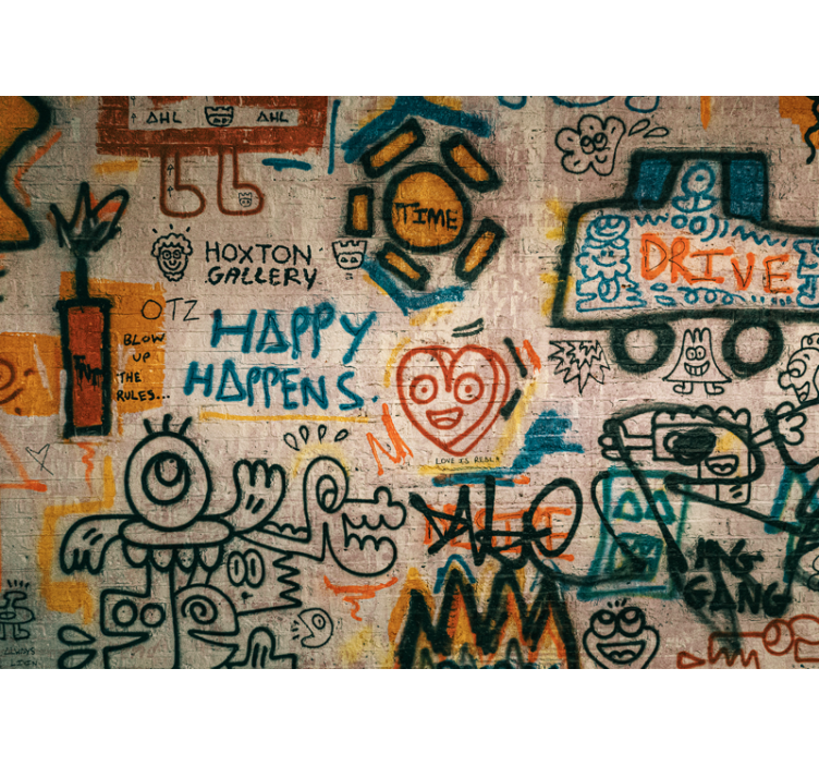 Mestské umenie fototapety farebné pouličné umenie - Tenstickers