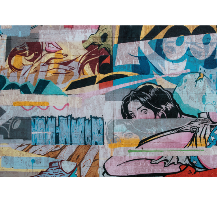 Mestské umenie fototapety metropolitné grafity - Tenstickers