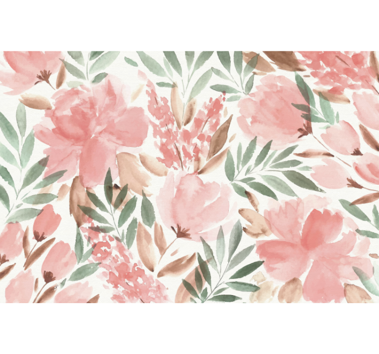 Fototapeta papierová farba panoramique florale - Tenstickers