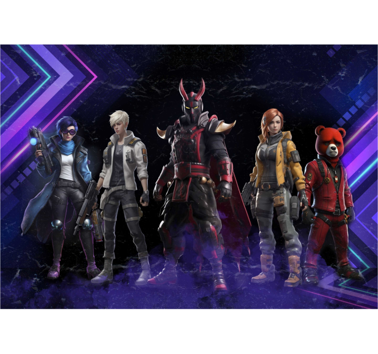 fototapeta do izby teenagera futuristické postavyFuturistické pos - Tenstickers