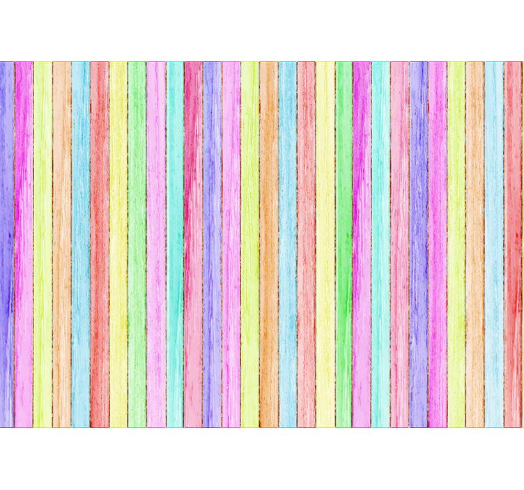 fototapeta drevo farebné drevené dosky - Tenstickers