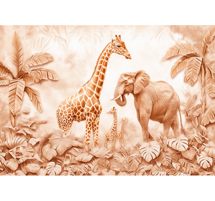 Fototapeta terakota abstraktná savana - Tenstickers