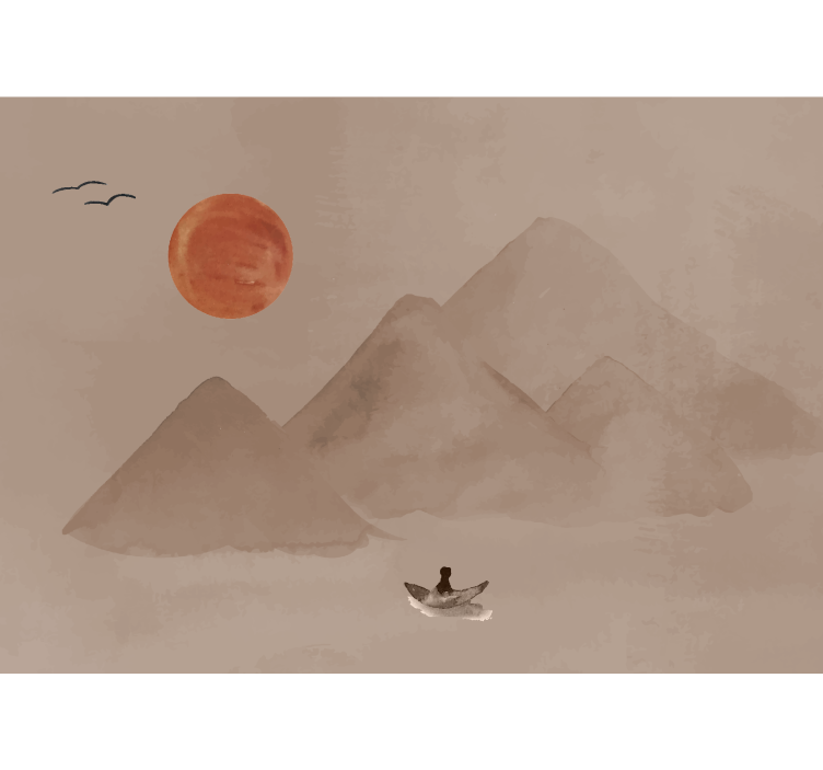 Fototapeta terakota japonská atmosféra - Tenstickers