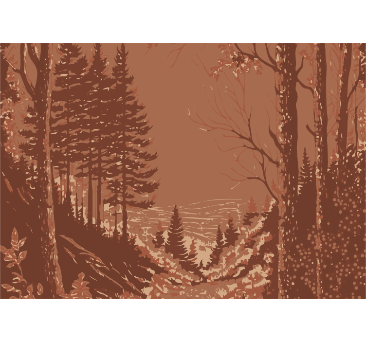 Fototapeta terakota abstraktný dizajn prírody - Tenstickers