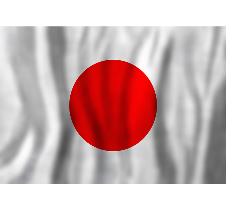 fototapeta rôzne mestá a krajina japonská vlajka - Tenstickers